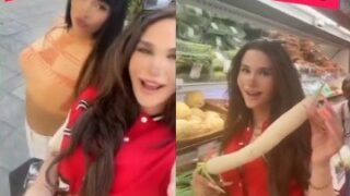 اية خلف تتمنيك على لارا ديبالا ويبحثو عن الزب الأكبر بين الخضراوات