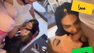 سكس جماعي جيني ونور وميرا حداد سحاق ورضاعة للزب